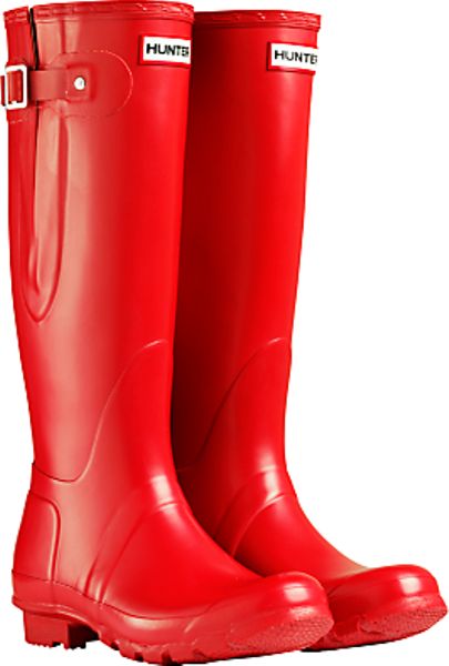 Hunter Adjustable Rubber Wellington Boots in Red | Lyst