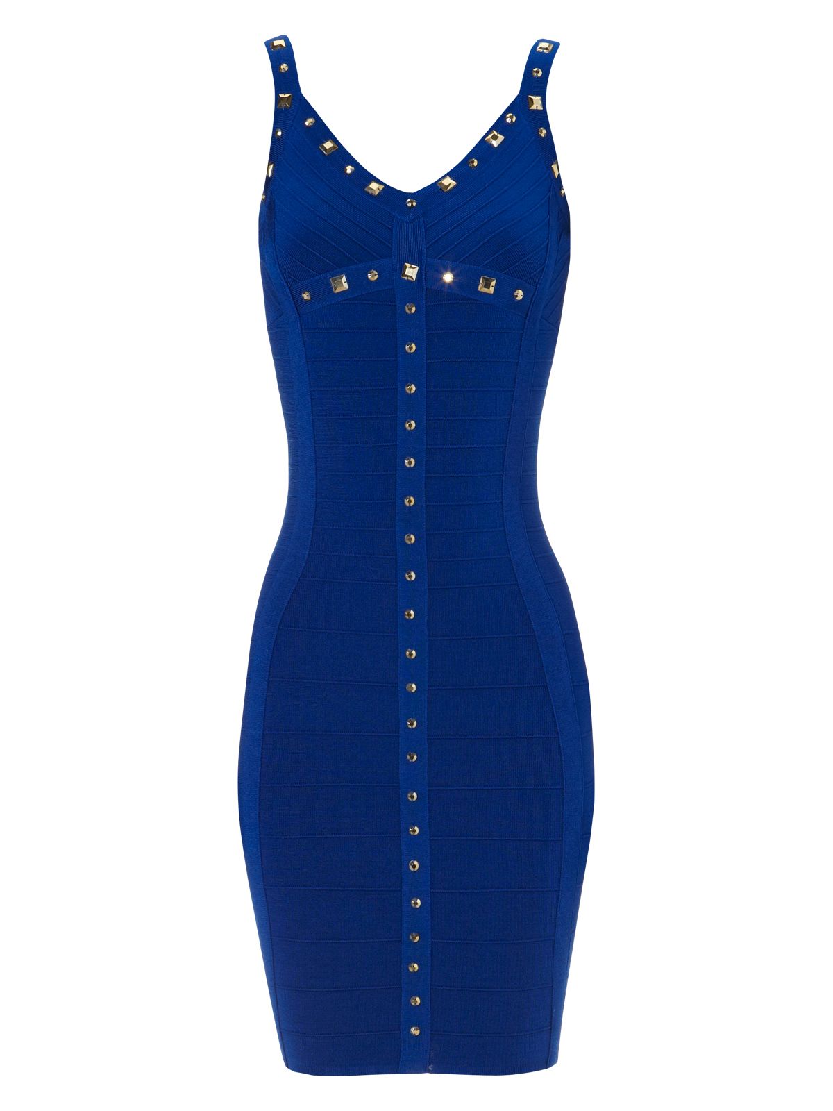 Jane Norman Bandage Stud Bodycon Dress in Blue (azure) | Lyst