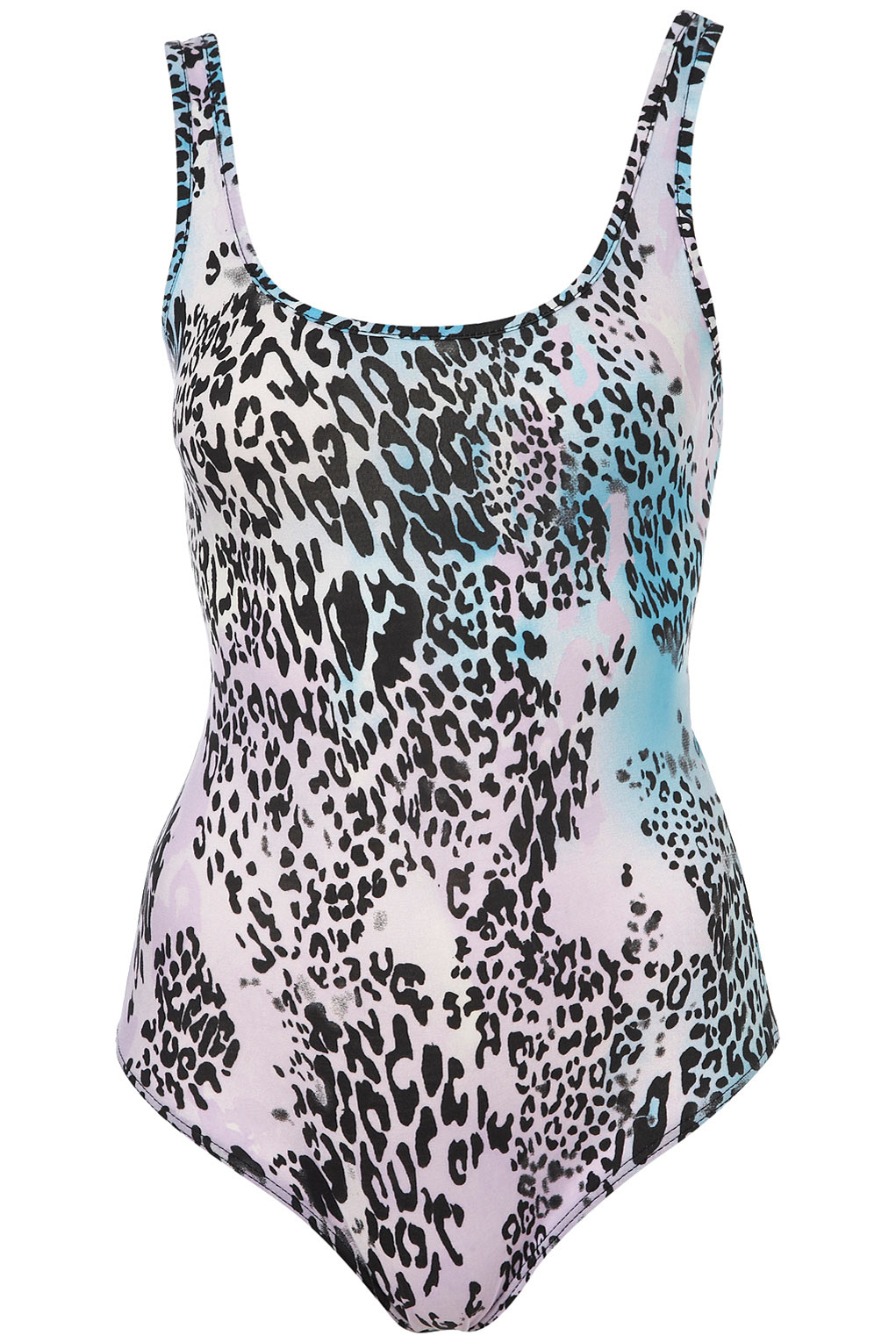 Lyst Pastel Animal Print Body in Black