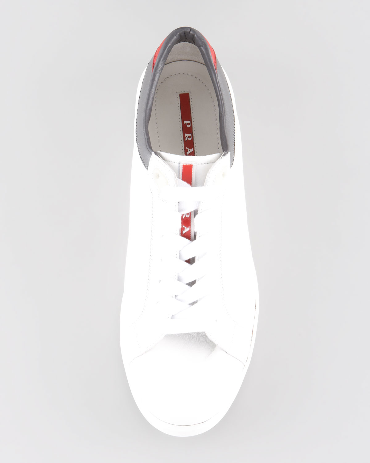 prada white platform shoes