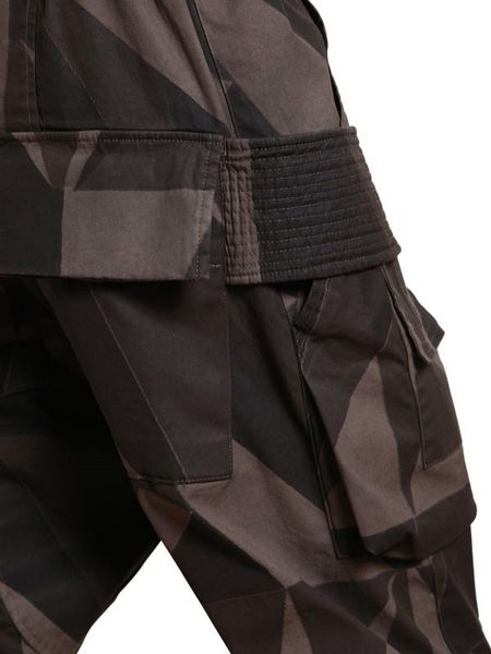 Rick Owens Stretch Tenting Cotton Cargo Trousers in Black for Men | Lyst