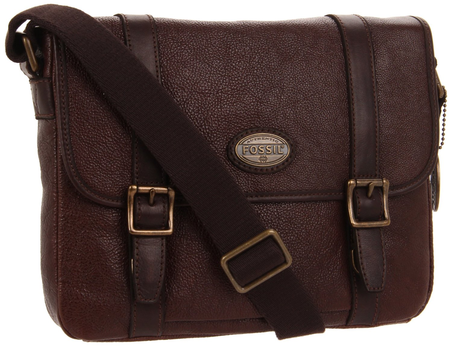 Fossil 'estate' Leather Messenger Bag | IUCN Water