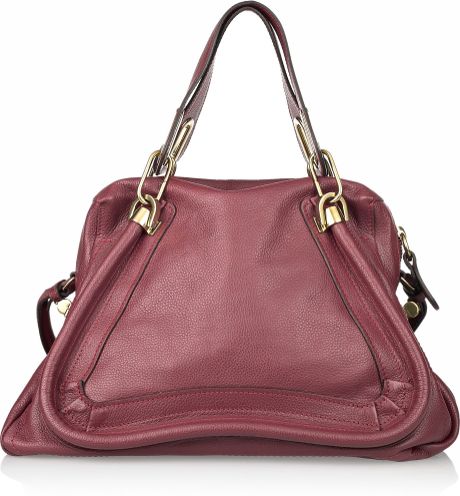 Chloé Paraty Medium Leather Shoulder Bag in Red | Lyst