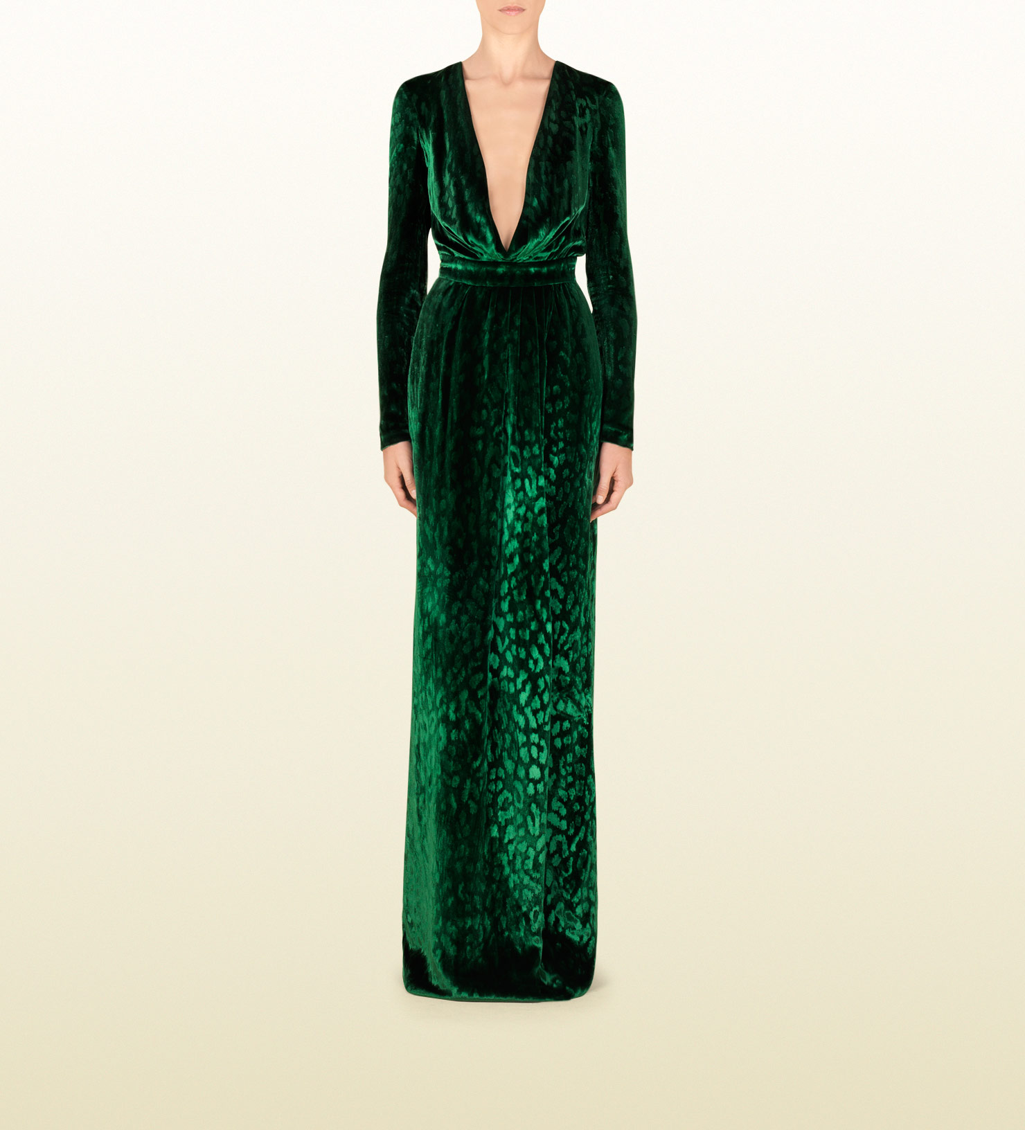 gucci green gown