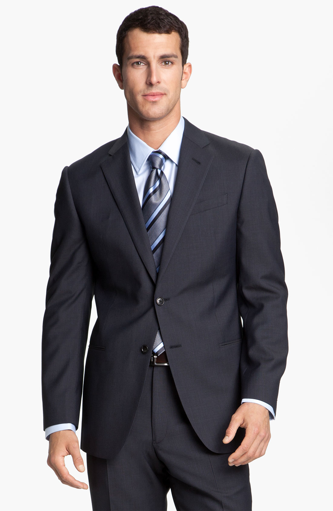 Armani Giorgio Stripe Suit in Blue for Men (blue stripe) | Lyst