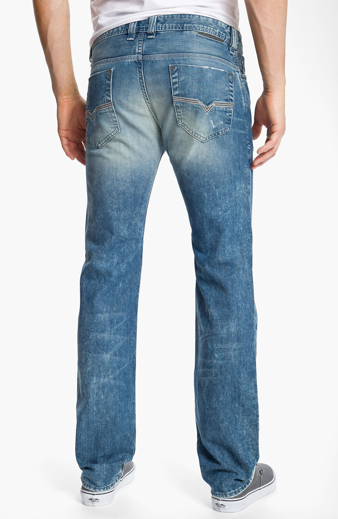 Diesel Safado Slim Straight Leg Jeans in Blue for Men (888j) | Lyst