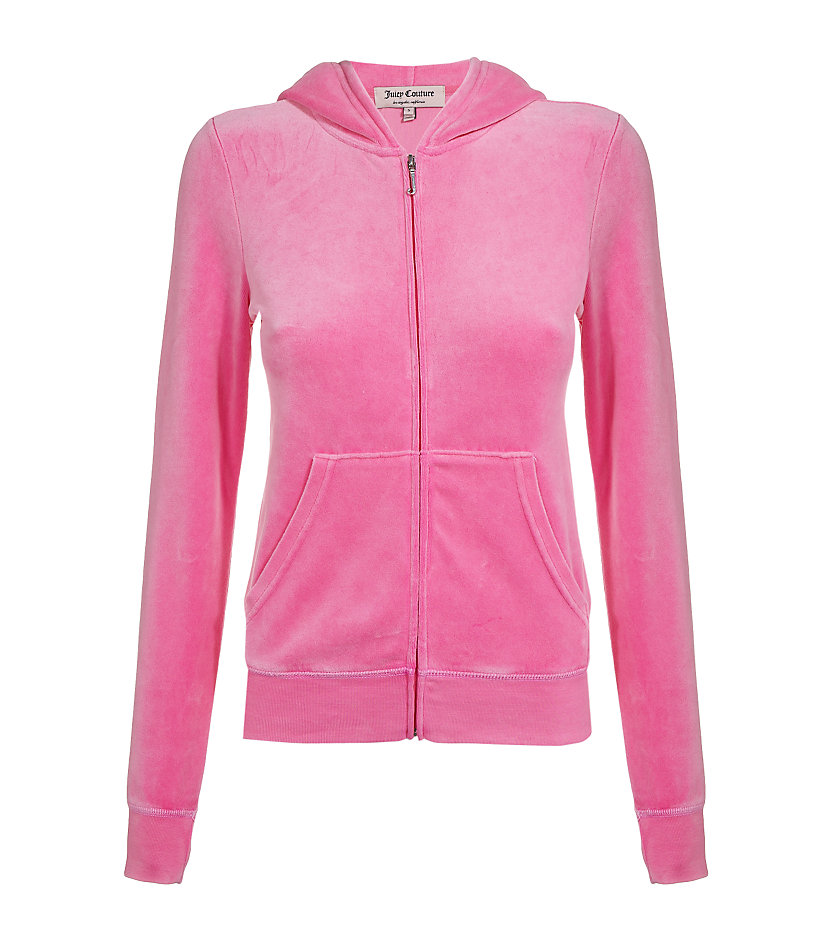 Juicy couture Long Live Juicy Velour Tracksuit Top in Pink | Lyst