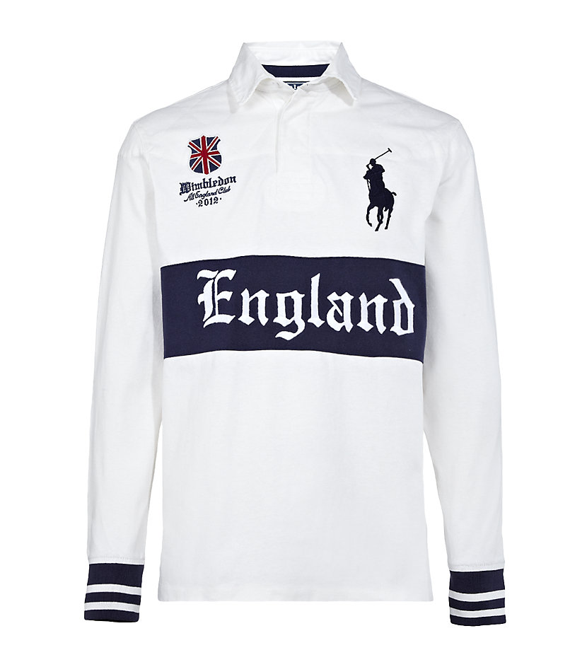Polo ralph lauren Wimbledon Vintage Rugby Shirt in White for Men | Lyst