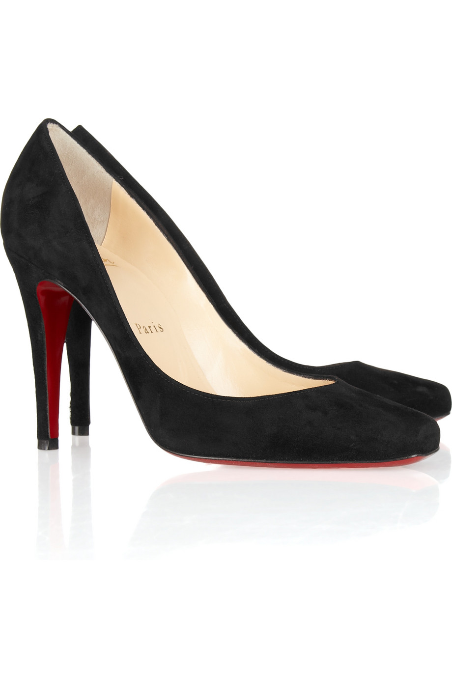red suede louboutin heels
