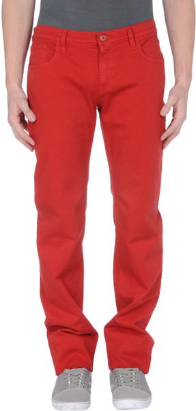 Gucci Denim Pants in Red for Men | Lyst