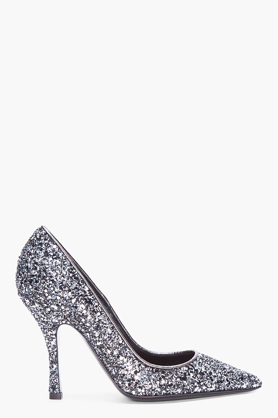 Dsquared² Silver Tiffany Glitter Heels in Silver | Lyst