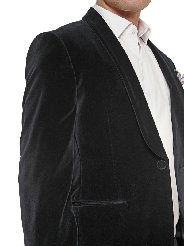 Lyst Aquascutum Velvet Collar Jacket in Blue for Men