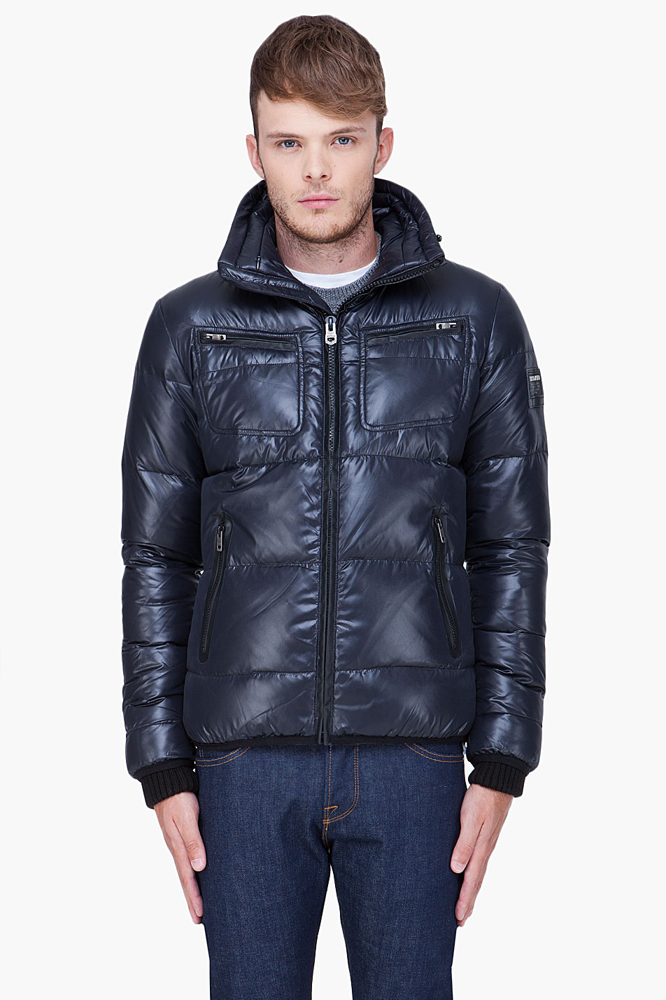 Diesel Black Hooded Wallowyx Jacket in Black for Men | Lyst
