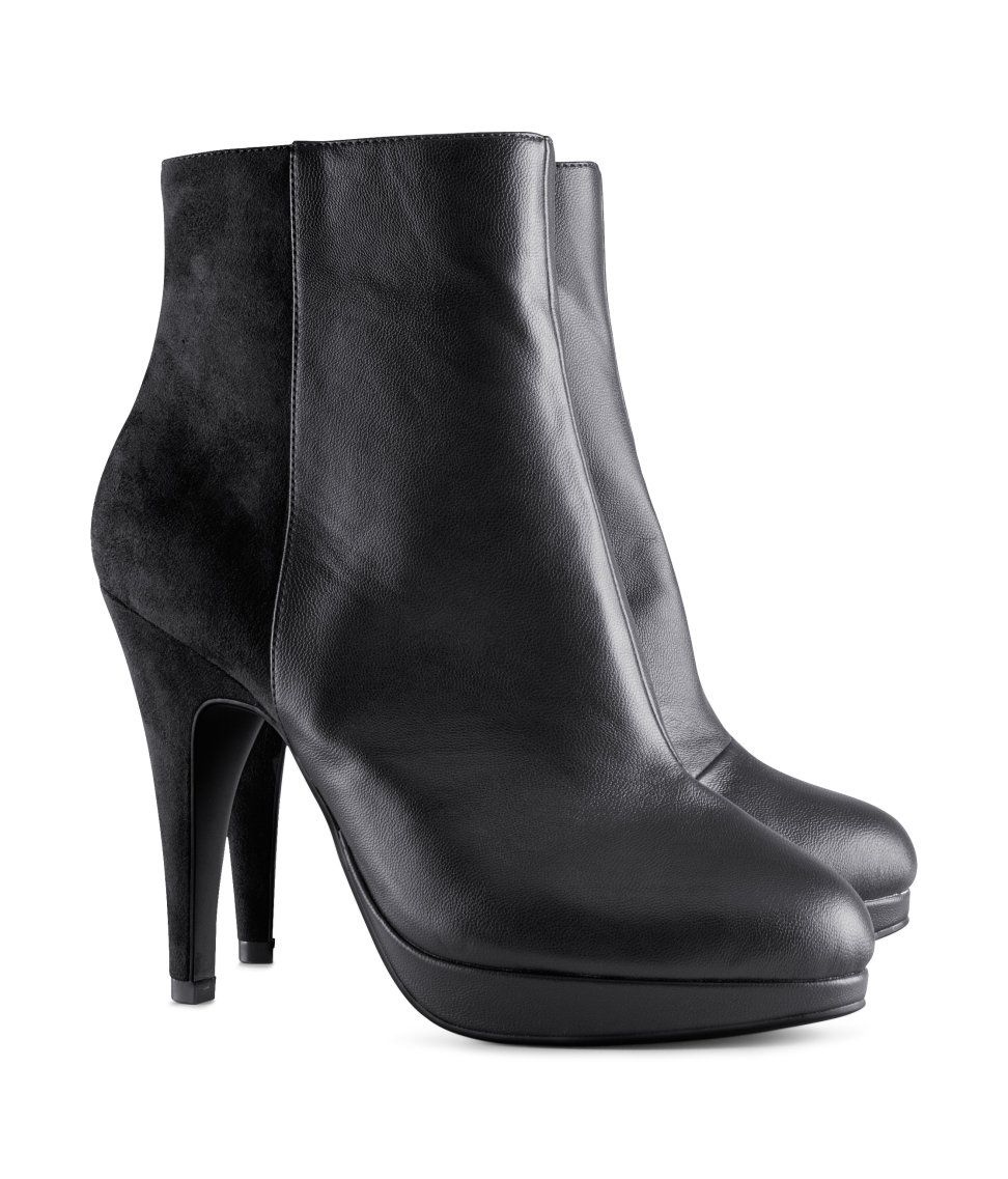 h&m ankle boots black