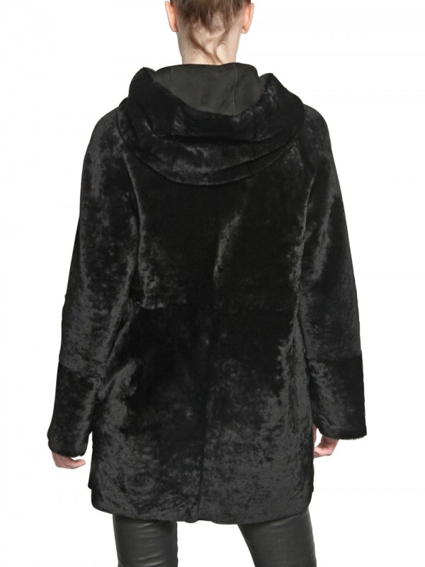 Lyst - Drome Reversible Shearling Fur Coat in Black