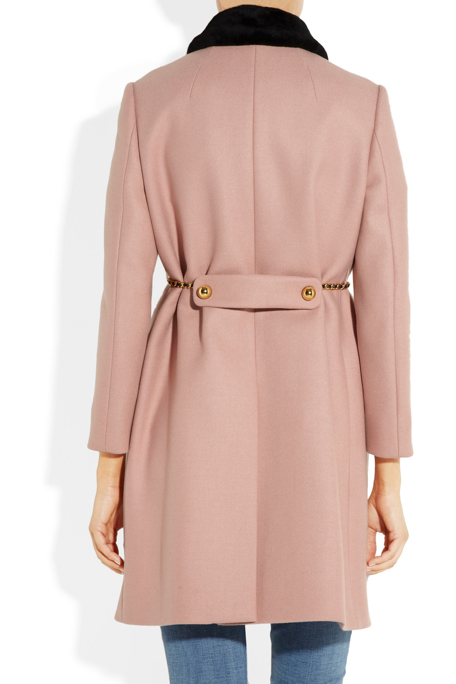 miu miu double breasted coat