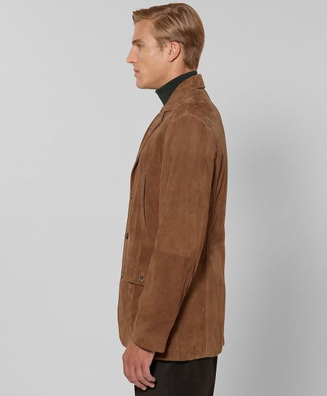 Brooks Brothers Suede Davis Jacket in Brown for Men (bison) | Lyst