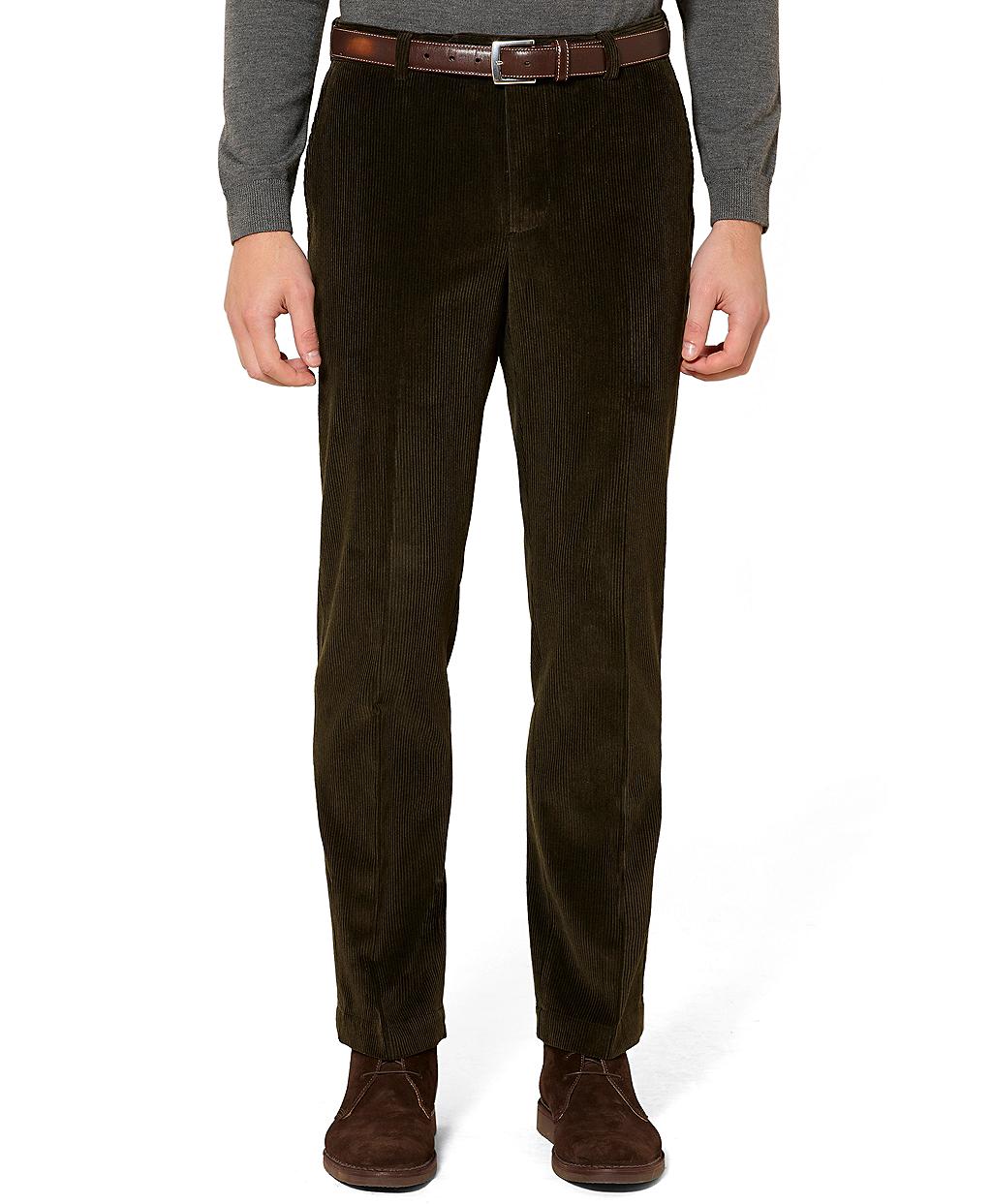 Brooks Brothers Milano Fit Eightwale Corduroy Pants in Green for Men ...