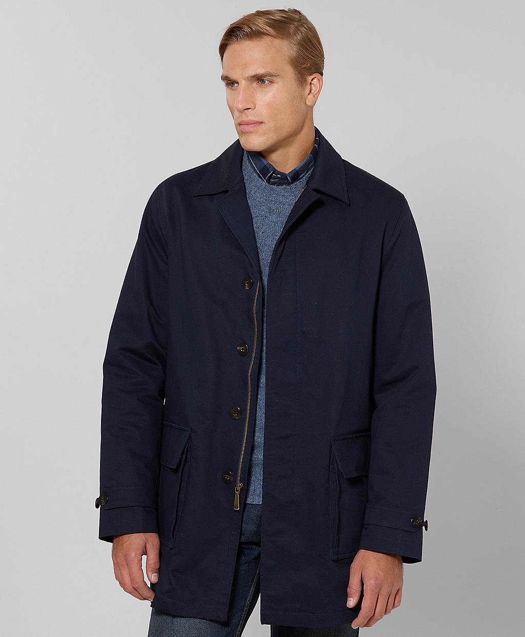 Brooks Brothers Canvas Trench Coat in Blue for Men (navy) | Lyst