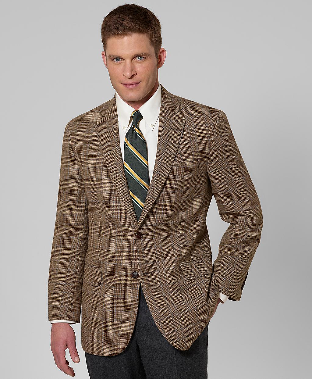 Brooks Brothers Madison Fit Plaid with Deco Sport Coat in Brown for Men ...