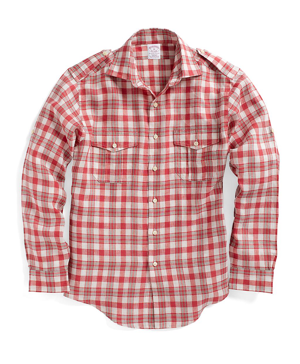 brooks brothers irish linen shirt