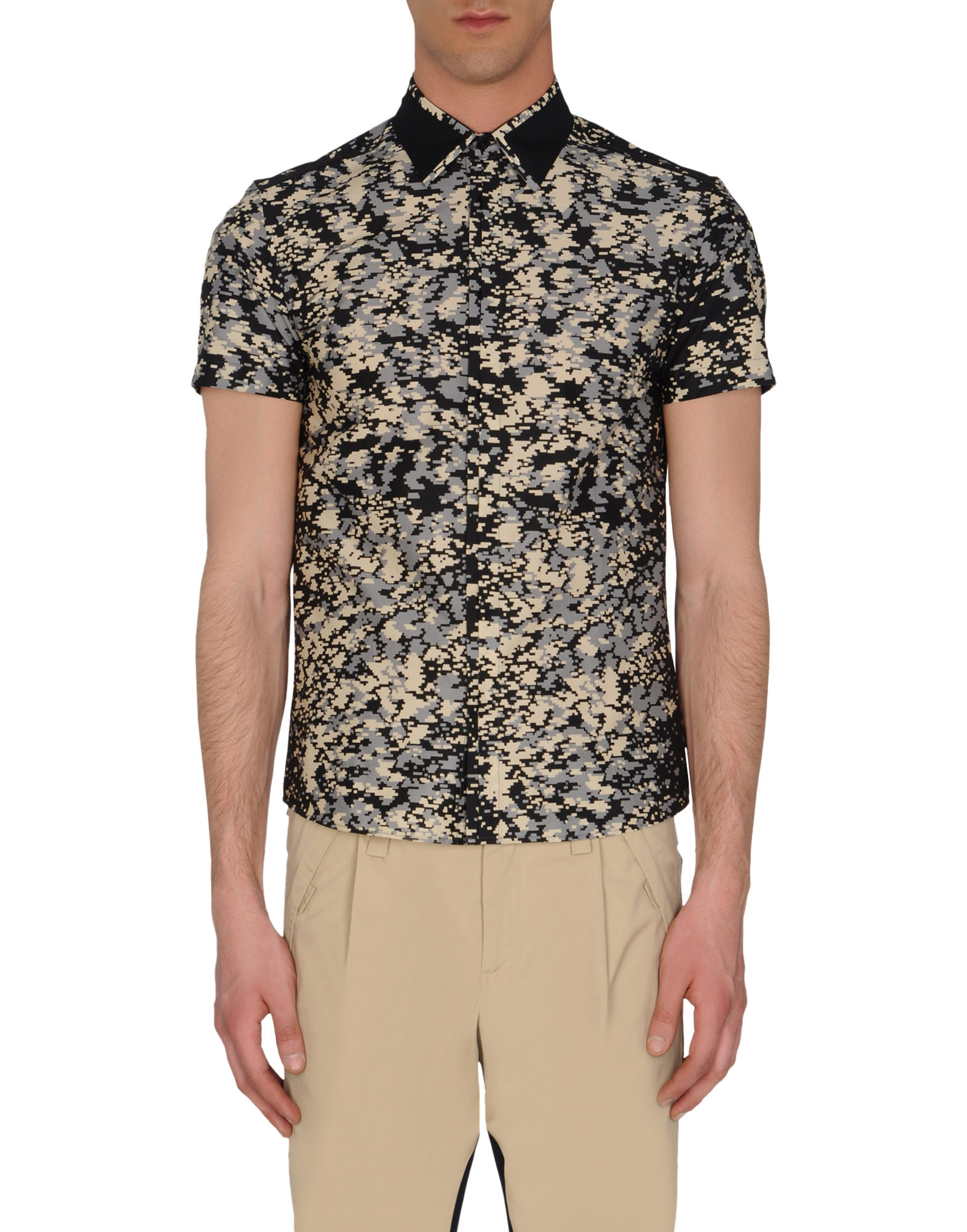 Pringle of scotland Pixelated Shirt in Beige for Men | Lyst