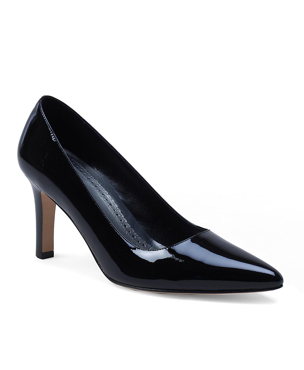 Brooks Brothers Patent Leather Classic Pumps in Black | Lyst