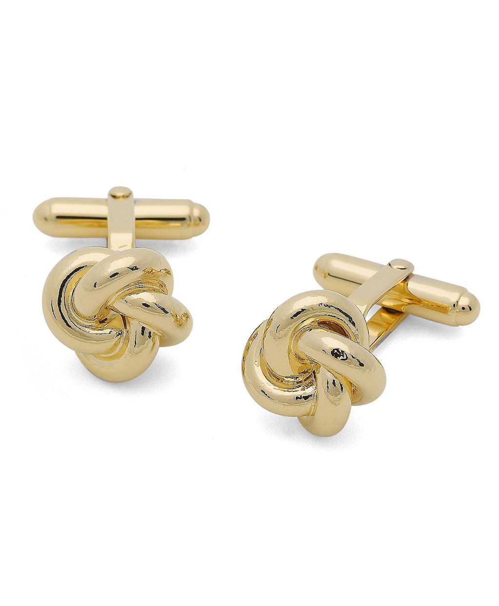 Brooks brothers Oversized Love Knot Cuff Links in Metallic for Men