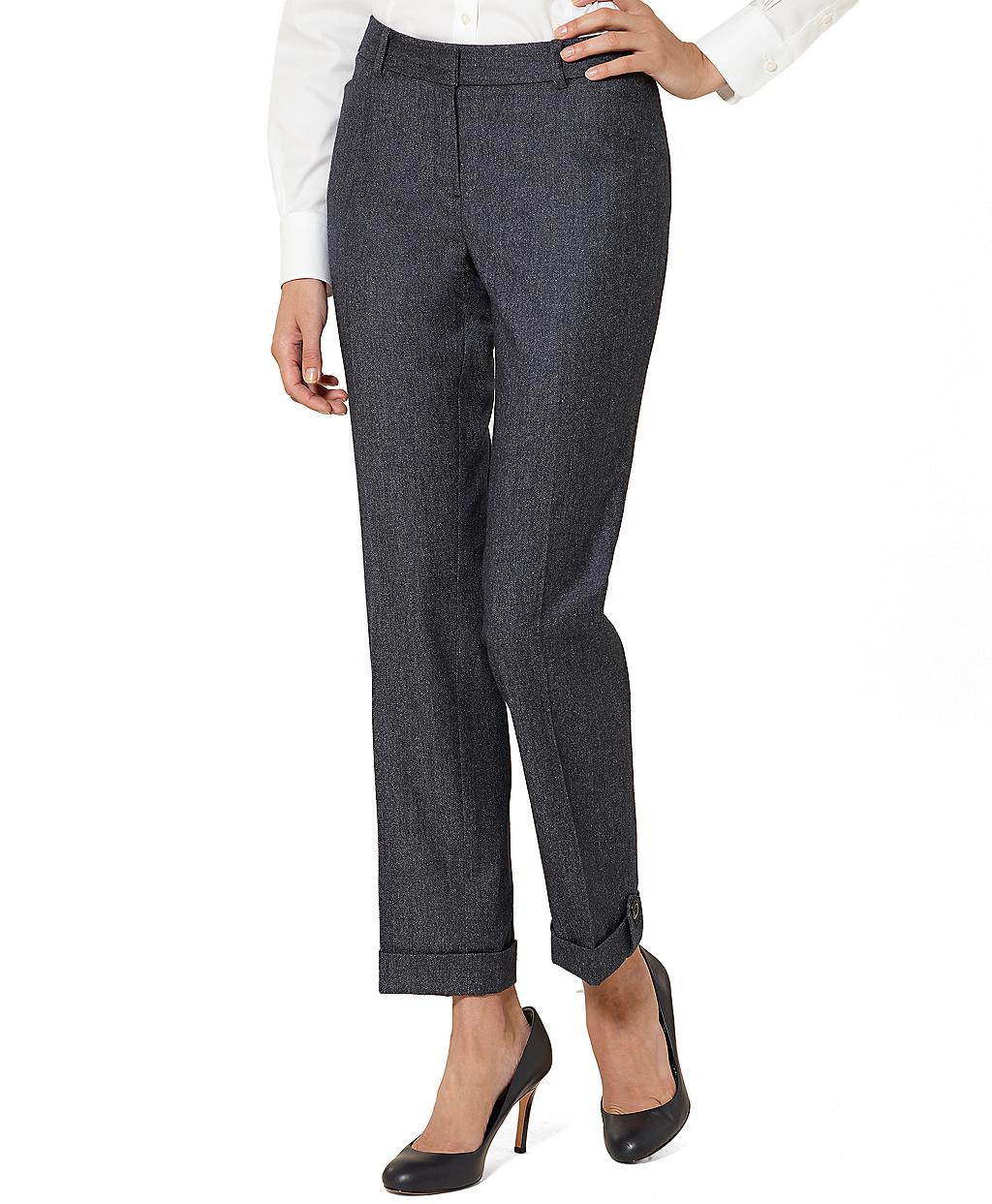 Brooks Brothers Cotton Twill Natalie Fit Pants in Blue (navy) | Lyst