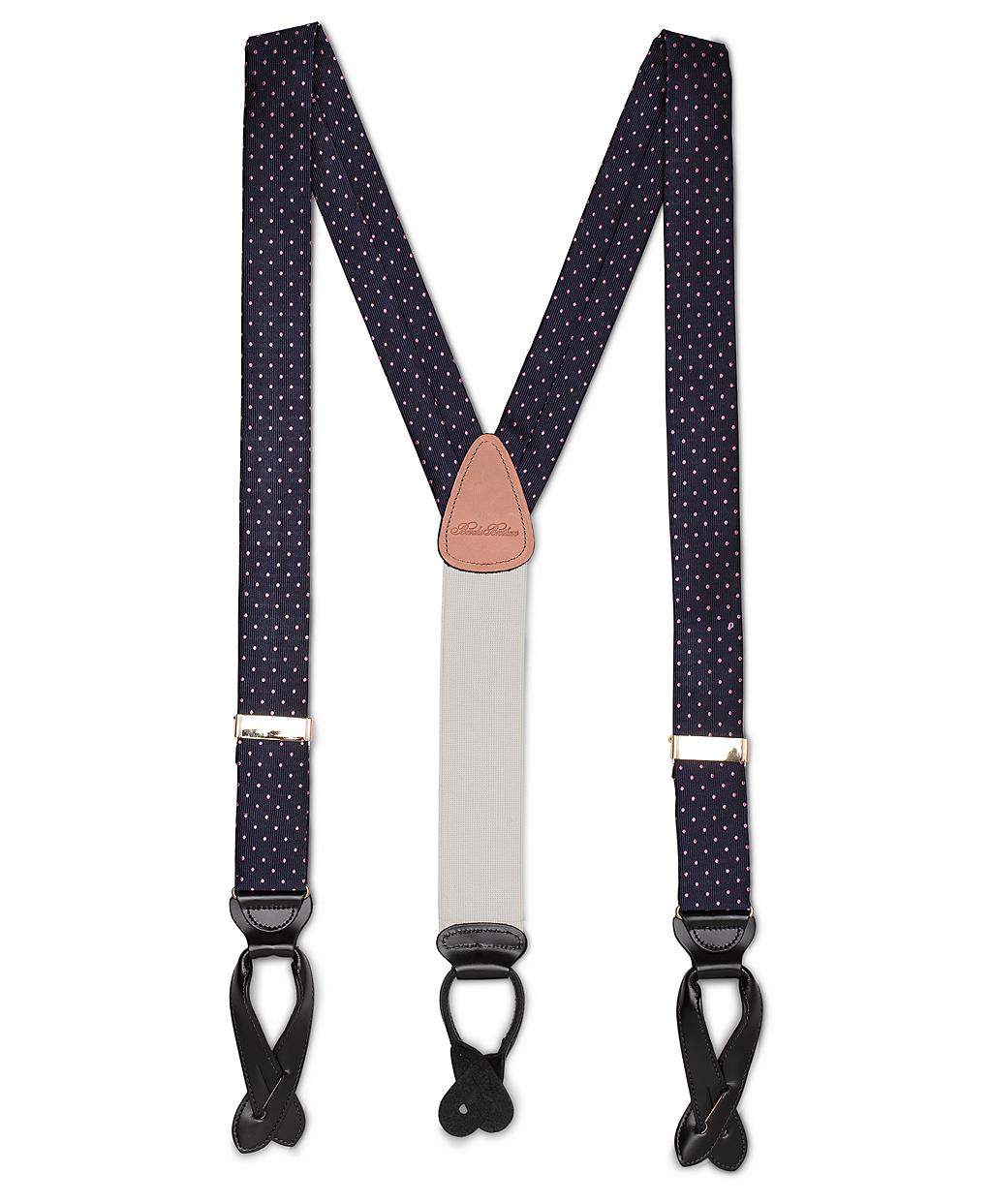 Brooks Brothers Dot Suspenders in Blue for Men (navypink) Lyst