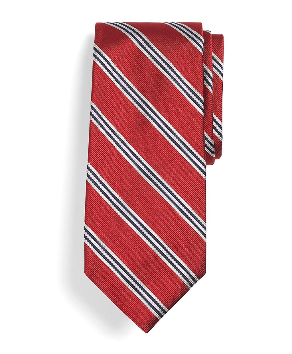 Brooks brothers Mini Bb#1 Repp Tie in Red for Men (red-white) | Lyst