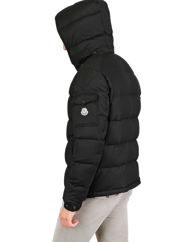 Lyst - Moncler Montgenevre Wool Down Jacket in Black for Men