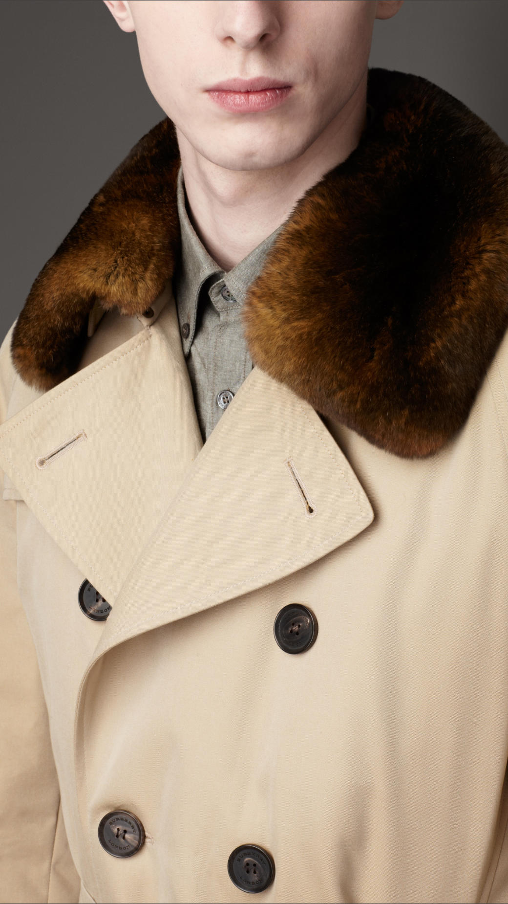 Burberry Mid Length Lightweight Trench Coat In Natural For Men Lyst Burberry London Men S Mid Length Cotton Gabardine Trench Coat Brit New Chino Short Poplin Dukesby In