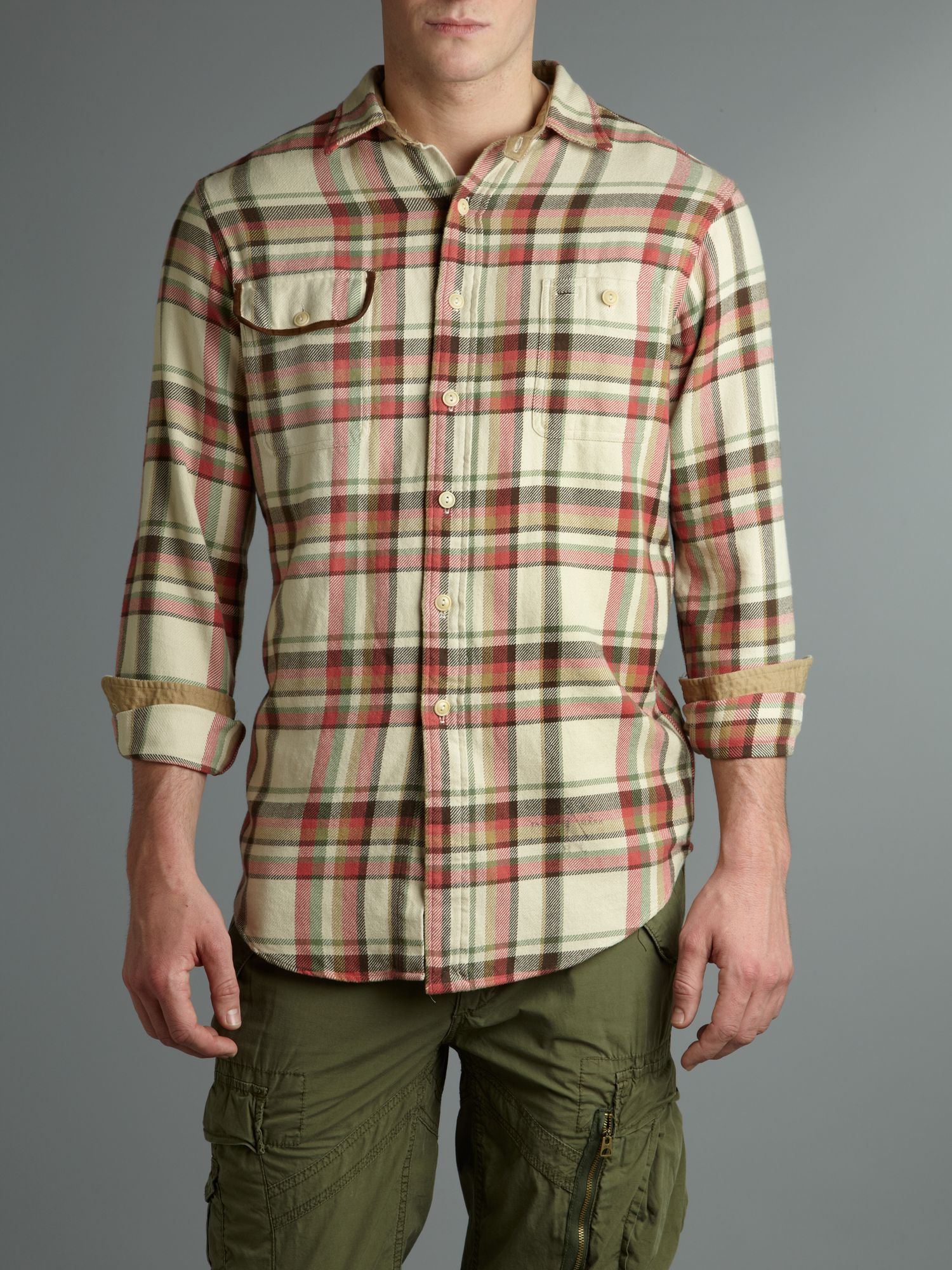 men's shirt with elbow patches