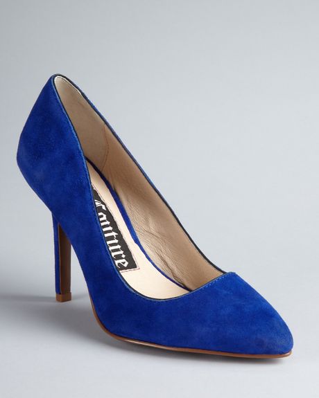 Juicy Couture Pointy Toe Pumps Gina High Heel in Blue (electric blue ...