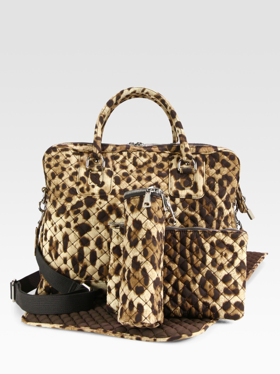 Lyst Dolce Gabbana Leopard Print Diaper Bag Gallery