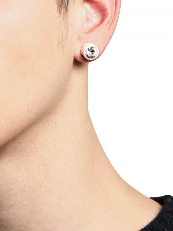 Lyst Givenchy Swarovski Earrings In Metallic For Men Gallery