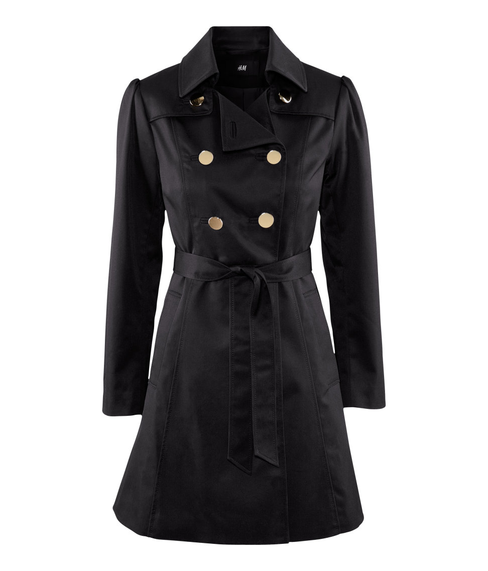 black coat h&m