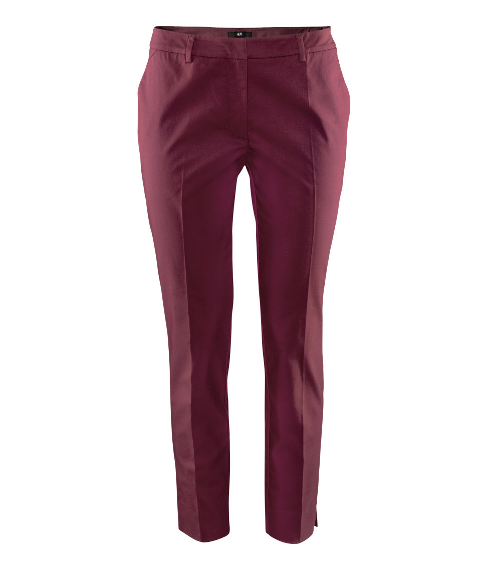 Lyst - H&M Trousers in Purple