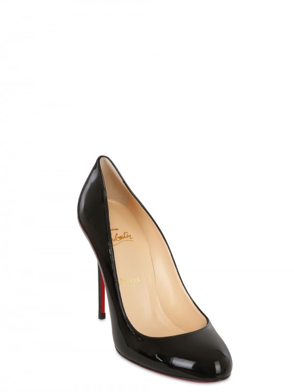 Lyst - Christian Louboutin 100mm Fifi Patent Pumps in Black