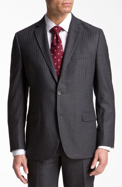 Brooks Brothers Pinstripe Suit in Gray for Men (grey stripe) | Lyst