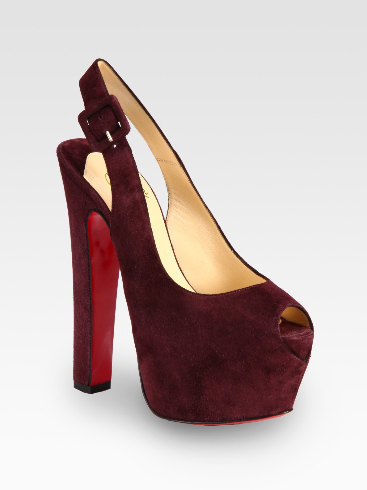 louboutin platform slingback