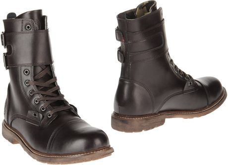 Diesel Combat Boots in Brown for Men | Lyst