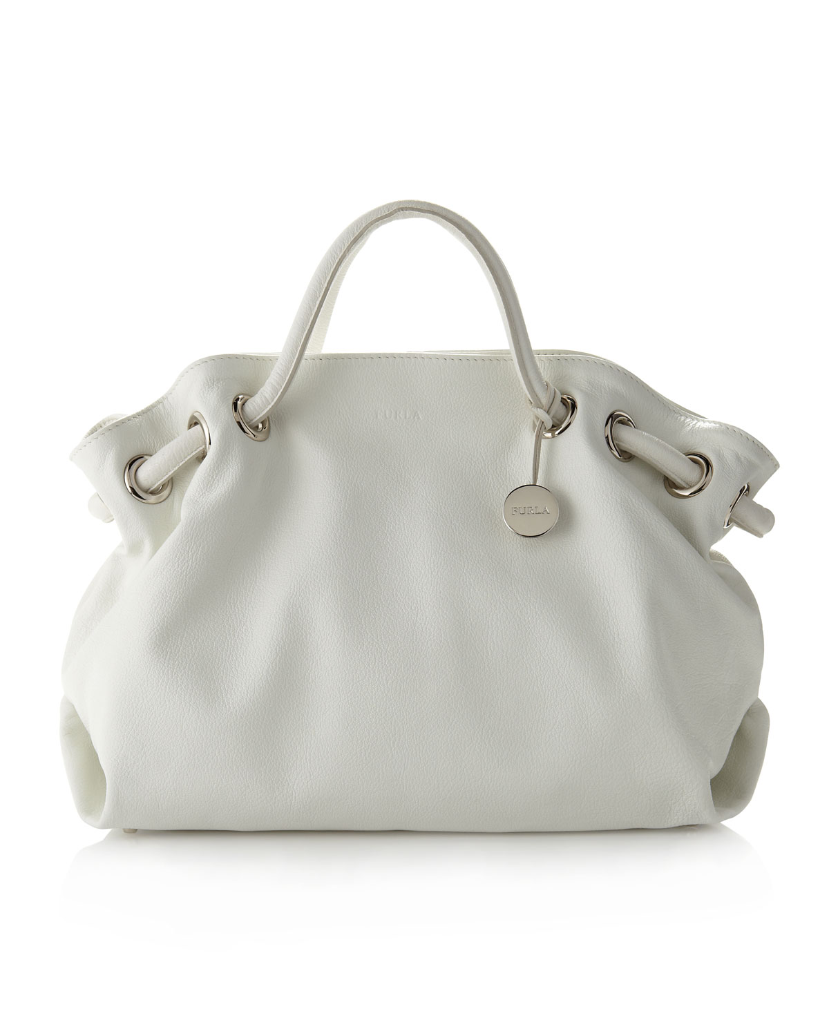 Lyst Furla Carmen Leather Per Bag In White Gallery