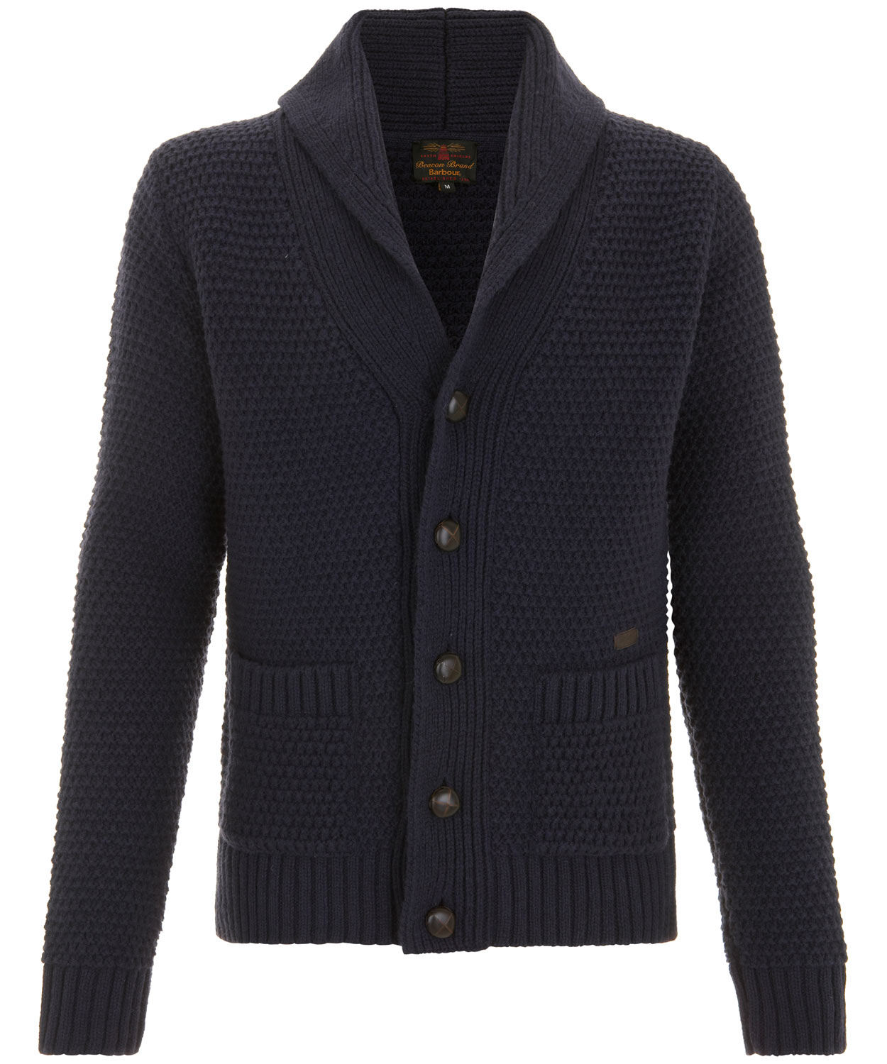 Barbour Navy Baltic Shawl Cardigan in Blue for Men | Lyst
