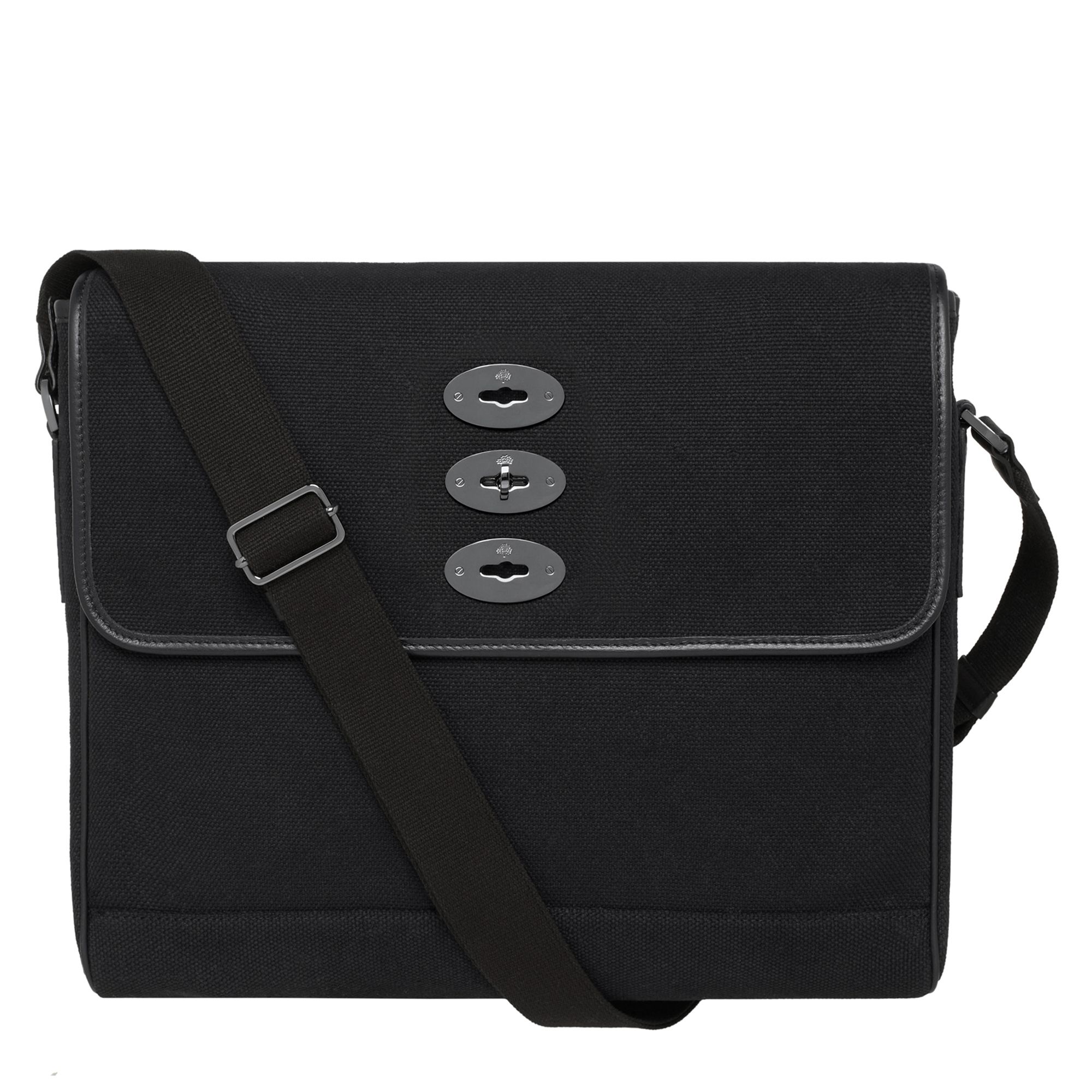 Mulberry Brynmore Canvas Messenger Bag in Black for Men | Lyst