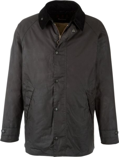 Barbour Barbour Wax Transport Jacket Charcoal in Black for Men ...