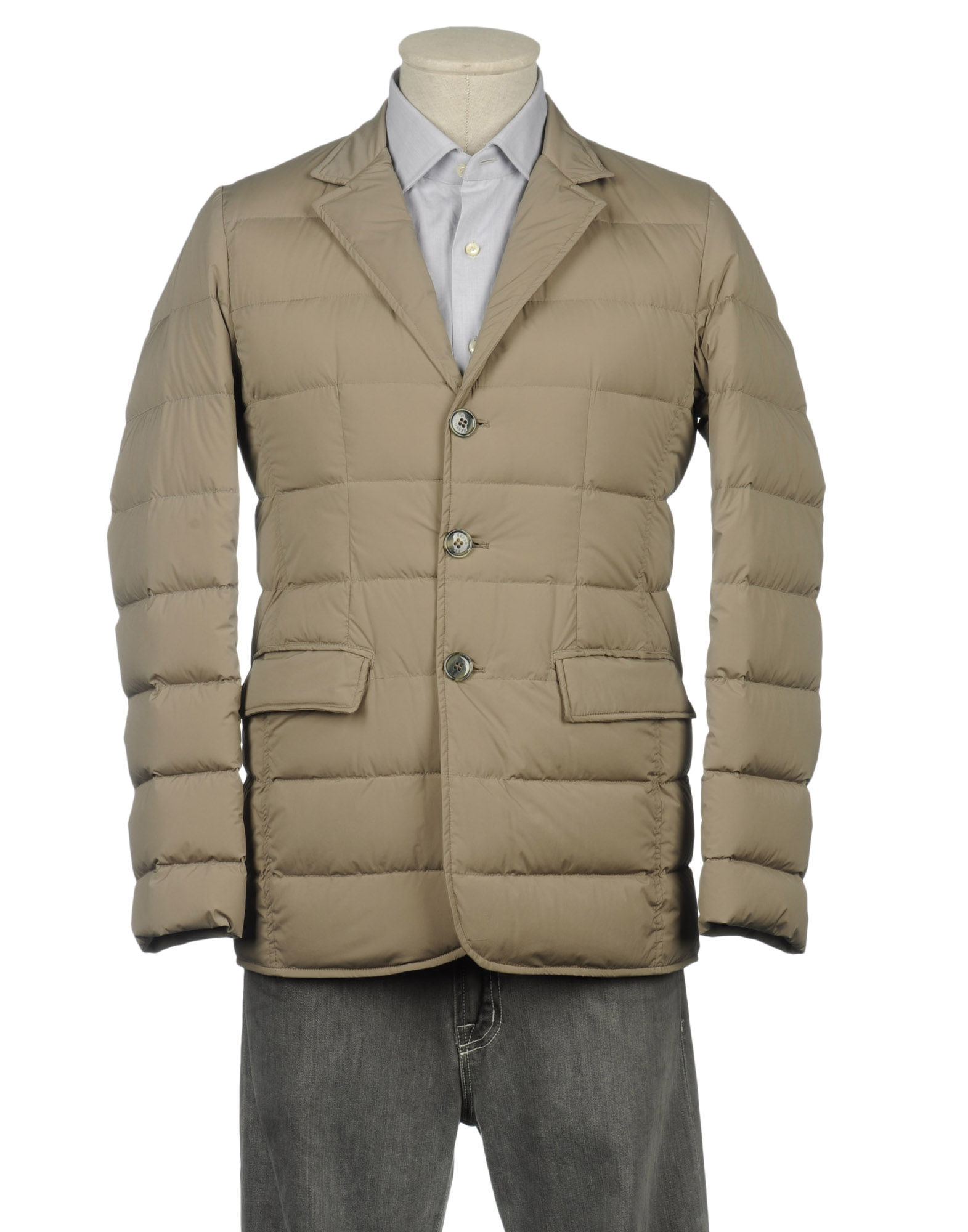 Herno Down Jacket in Beige for Men (grey) | Lyst