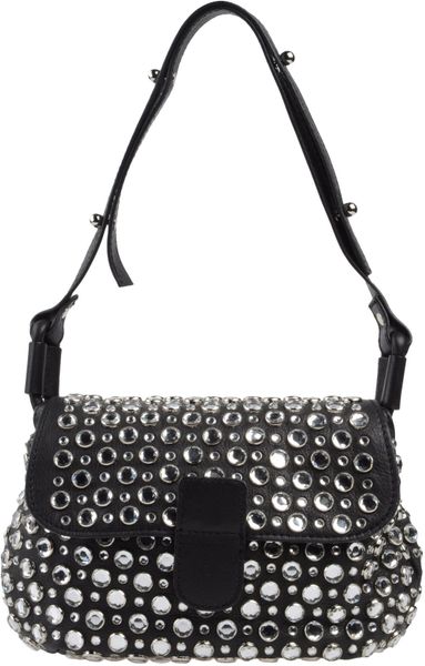 Sonia Rykiel Medium Leather Bag in Black | Lyst