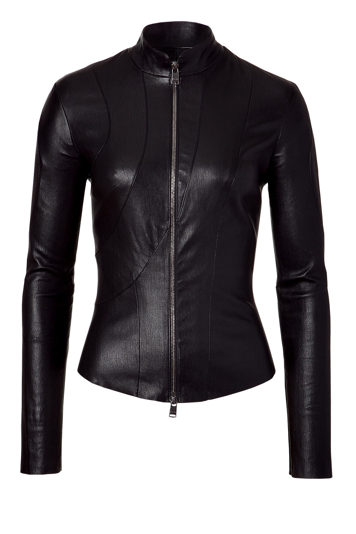 Jitrois Black Stretch Leather Jacket in Black | Lyst